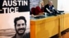 FILE - Marc and Debra Tice, the parents of Austin Tice, who is missing in Syria for nearly six years, speak during a press conference, at the Press Club, in Beirut, Lebanon, Dec. 4, 2018. 