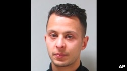 FILE - This undated image made available by Belgium Federal Police shows Salah Abdeslam, one of the defendants on trial in the March 22, 2016, suicide bomb attacks at the Brussels airport and the city's metro.