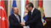 Turski šef diplomatije Mevlut Čavušoglu i predsednik Srbije Aleksandar Vučić (Instagram)