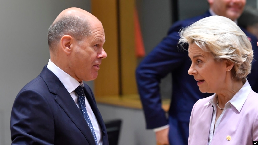 Almanya Başbakanı Olaf Scholz ve Avrupa Birliği (AB) Komisyonu Başkanı Ursula von der Leyen