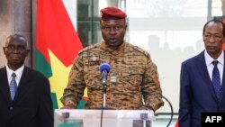 Le président de la transition au Burkina Faso, le lieutenant-colonel Paul-Henri Sandaogo Damiba.