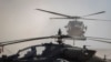 资料照片：美国在叙利亚东部一个军用基地的直升飞机(2019年11月11日）