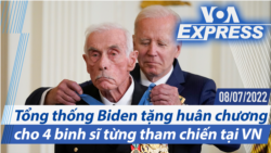 Tổng thống Biden tặng huân chương cho 4 binh sĩ từng tham chiến tại Việt Nam | Truyền hình VOA 8/7/22
