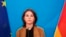 FILE - German Foreign Minster Annalena Baerbock briefs the media at a news conference in Berlin, Germany, June 23, 2022.