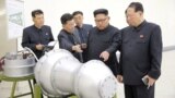 朝鲜官方通讯社9月3日发布的照片显示，朝鲜领导人金正恩就核武项目做指示。