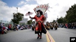 Desfile en Seaside Heights, Nueva Jersey, con motivo del Día de Colón.