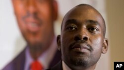 Le principal opposant et candidat malheureux à la présidentielle Nelson Chamisa, au Zimbabwe, le 3 août 2018.