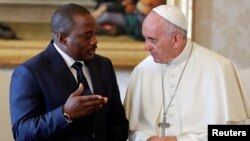 Shugaban Kasar Dimokradiyar Congo da Papa Roma Francis