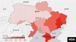 乌克兰语还是俄语：乌克兰语言区域图