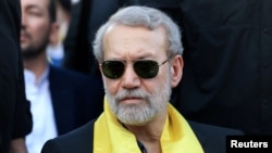 علی لاریجانی در زمان حضور در مراسم سالگرد حسن نصرالله در بیروت در اوايل مهرماه امسال