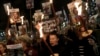 Relatives and friends of people killed and abducted by Hamas and taken into Gaza react to the ceasefire announcement as they take part in a demonstration in Tel Aviv, Israel, Jan. 15, 2025.