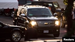 Congressional vehicles are seen arriving at the White House (file photo).