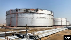 과거 공격으로 파손된 사우디아라비아 국영 석유회사 '아람코' 시설. (자료사진)
