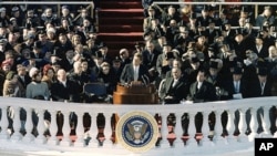 肯尼迪总统在国会大厦发表就职演说