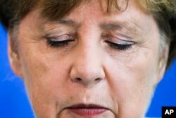 German Chancellor Angela Merkel's statement about Brexit in Berlin on June 24, 2016. (AP)