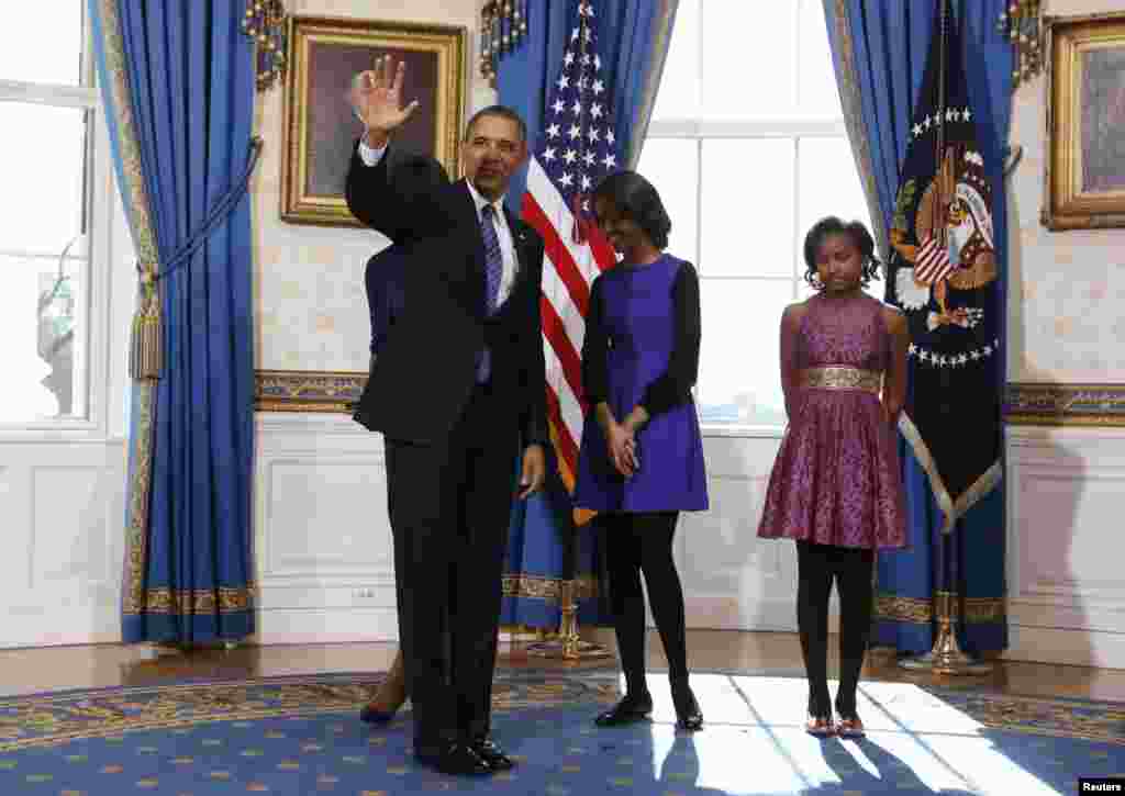 صدر براک اوباما اور نائب صدر جو بائیڈن کی حلف برداری تقریب