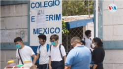 El gobierno de Nicaragua no suspendió las clases presenciales durante la pandemia de coronavirus. Foto de Houston Castillo, VOA.