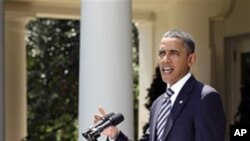 합의안 상원 통과후 연설을 하는 바락 오바마 대통령