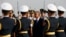 U.S. President Barack Obama passes an honor guard upon his arrival in Beijing, Nov. 10, 2014.