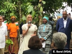 Ivanka Trump announced a $2 million investment in women in the Ivory Coast cocoa industry, April 17, 2019.