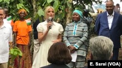 Ivanka Trump announced a $2 million investment in women in the Ivory Coast cocoa industry, April 17, 2019. 