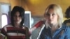 Joan Jett (Kristan Stewart) and Cherie Currie (Dakota Fanning) practice in “The Runaways”