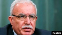 Menteri Luar Negeri Palestina Riad Malki (foto: dok). 