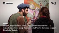 İranlı Kürt ressam ülkesinde açamadığı ilk kişisel sergisini Diyarbakır’da açtı