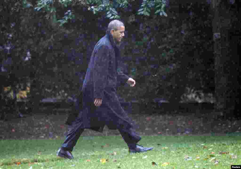 Президент Обама на пути в Белый дом