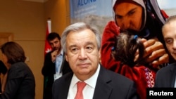 FILE - United Nations High Commissioner for Refugees (UNHCR) Antonio Guterres.