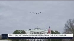 پرواز جنگنده‌ها بر فراز پایتخت آمریکا همزمان با ورود بن‌سلمان به کاخ سفید
