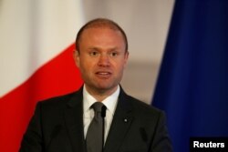 Malta's Prime Minister Joseph Muscat addresses a press conference at his office in Valletta, Jan. 9, 2019.