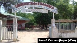 Perturbation des cours dans les campus université de N'Djamena, le 10 février 2020. (VOA/André Kodmadjingar).