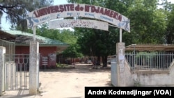 Perturbation des cours dans les campus université de N'Djamena, le 10 février 2020. (VOA/André Kodmadjingar).