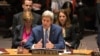 جان کری وزیر خارجه ایالات متحده در نشست قبلی شورای امنیت سازمان ملل درباره سوریه - ۸ مهر ۱۳۹۴ 