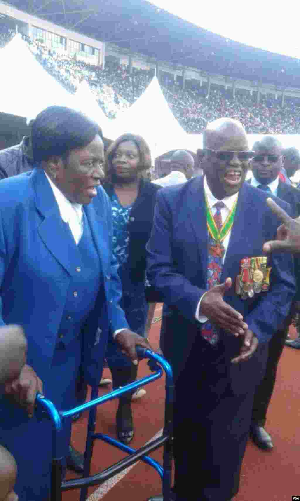 Maud Muzenda, the wife of former Vice President Simon Muzenda, also attended the independence commemorations in Harare.