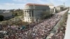 People fill Pennsylvania Avenue during the "March for Our Lives" rally in support of gun control in Washington, March 24, 2018. 