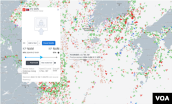 북한 유조선 유선호가 제주도 남쪽 해상에서 발견됐다. 자료=MarineTraffic