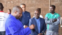 Prezida w'Uburundi Evariste Ndayishimiye na Albert Maniratunga