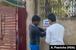 Some families in Patuka village in Haryana state are posting nameplates of their daughters as part of a campaign that aims to change patriarchal attitudes and empower women.