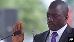 Joseph Kabila lors de son investiture le 20 décembre 2011 à Kinshasa