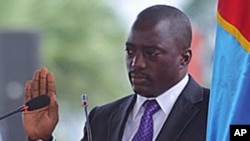 Joseph Kabila lors de son investiture le 20 décembre 2011 à Kinshasa