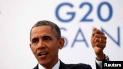 President Barack Obama speaks at a news conference at the G20 Summit in St. Petersburg, Sept. 6, 2013.
