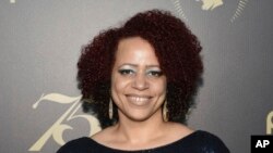 In this Saturday, May 21, 2016, file photo, Nikole Hannah-Jones attends the 75th Annual Peabody Awards Ceremony at Cipriani Wall Street in New York. (Photo by Evan Agostini/Invision/AP, File)