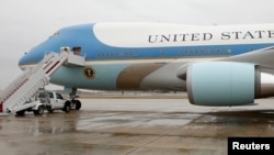 FILE - Air Force One sits ready for boarding on the tarmac at Joint Base Andrews in Maryland U.S. December 6, 2016. 