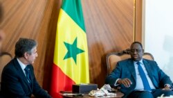 Antony Blinken akiwa na Rais wa Senegal Macky Sall, Dakar, Senegal, Nov. 20, 2021.