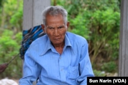 Duch Thuon, 66, a villager in Taches commune, said he registered as a CPP member after being approached by local officials and feeling he had no choice, Nov. 8, 2017.