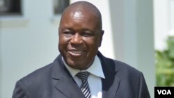 Christopher Mutsvangwa, Zimbabwe Deputy Minister of Foreign Affairs, Washington, DC, Aug. 4, 2014. (Sebastian Mhofu/VOA)