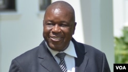 Christopher Mutsvangwa, Zimbabwe Deputy Minister of Foreign Affairs, Washington, DC, Aug. 4, 2014. (Sebastian Mhofu/VOA)