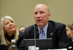 Rep. Chip Roy, R-Texas, testifies before a House Oversight Committee hearing on family separation and detention centers, July 12, 2019, on Capitol Hill in Washington.